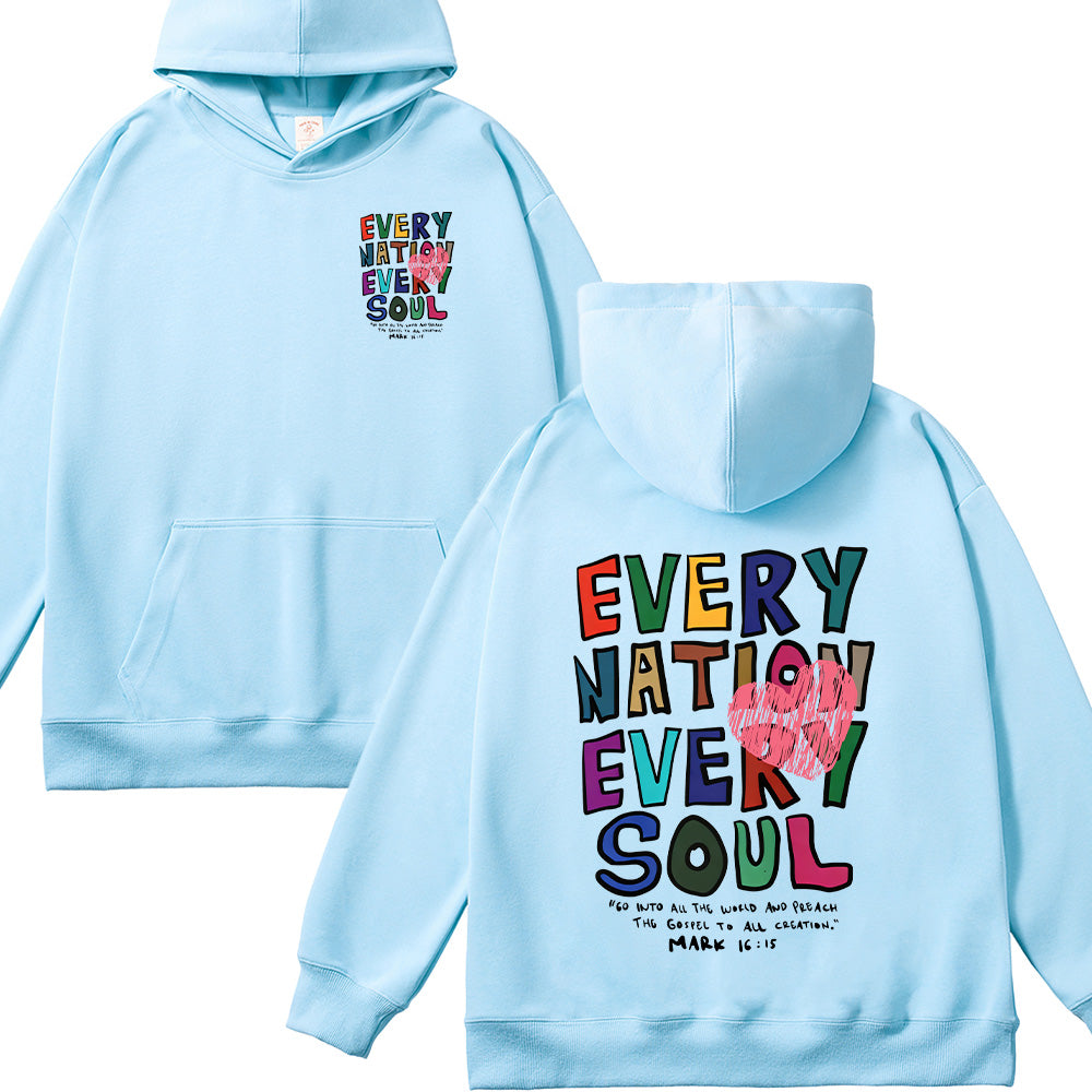 Every Nation Every Soul Christian Unisex Cotton Hoodie