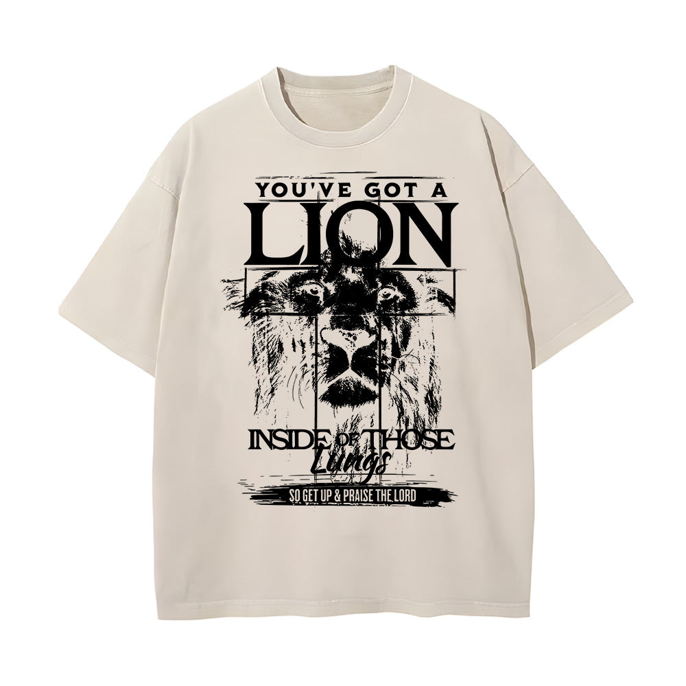 You've Got A Lion Unisex Washed T-Shirt