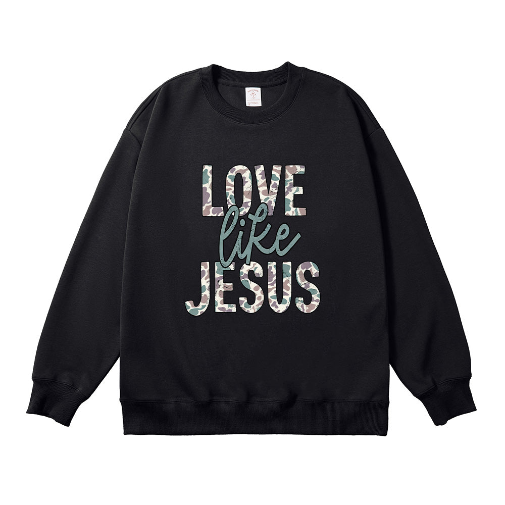 Love Like Jesus Christian Unisex Cotton Sweatshirt