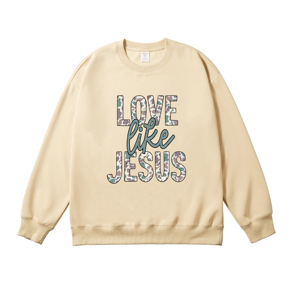 Love Like Jesus Christian Unisex Cotton Sweatshirt