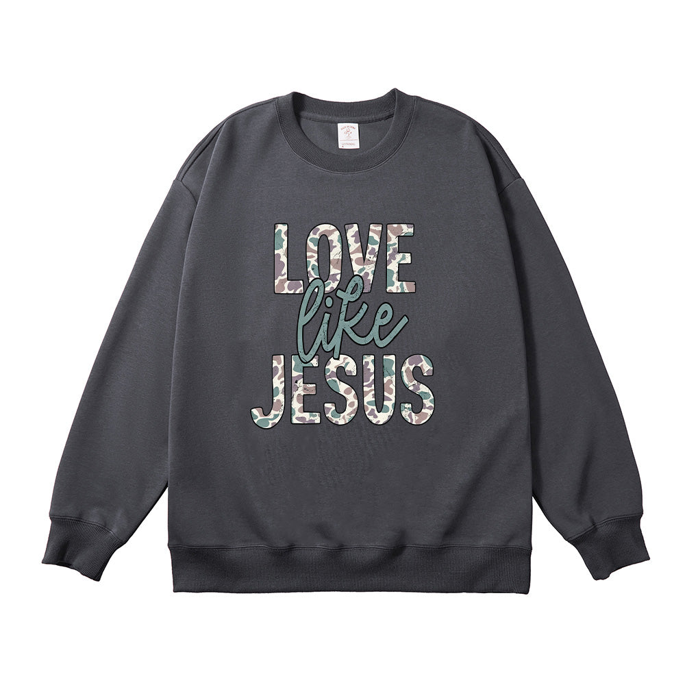 Love Like Jesus Christian Unisex Cotton Sweatshirt