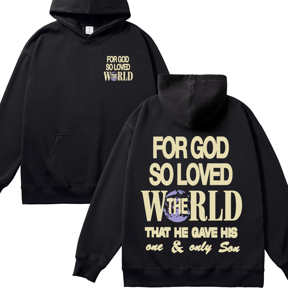 For God So Loved The World Unisex Cotton Hoodie