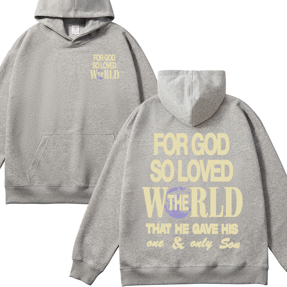 For God So Loved The World Unisex Cotton Hoodie