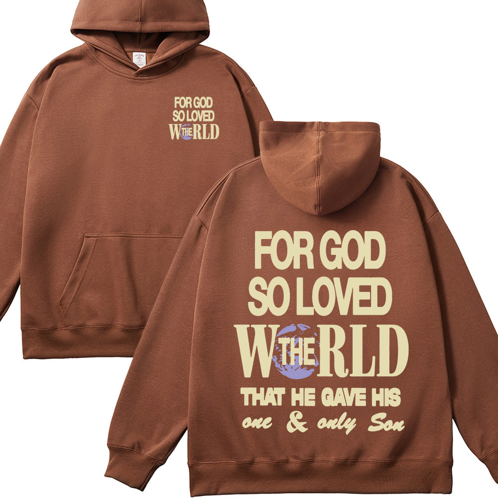 For God So Loved The World Unisex Cotton Hoodie