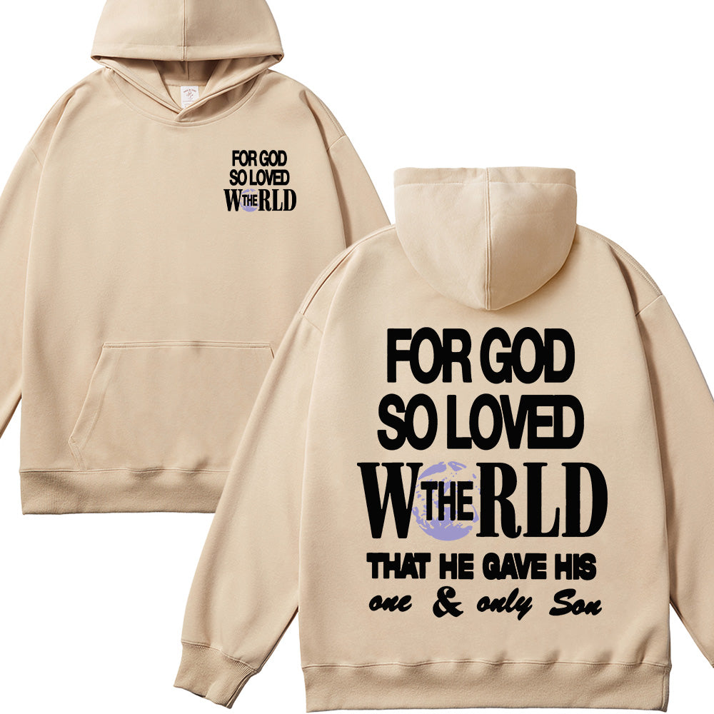 For God So Loved The World Unisex Cotton Hoodie