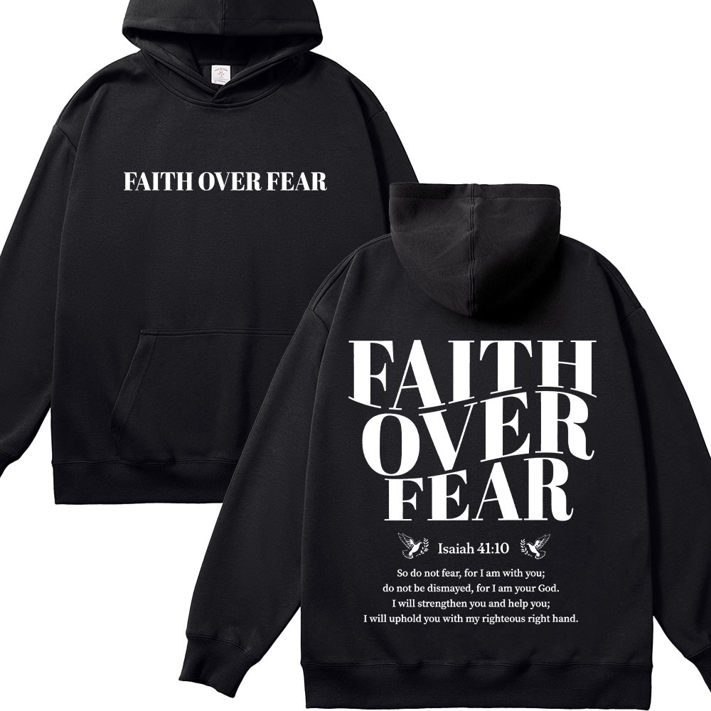 Faith Over Fear Unisex Cotton Hoodie