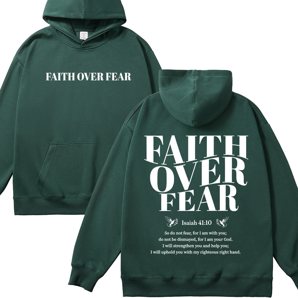 Faith Over Fear Unisex Cotton Hoodie