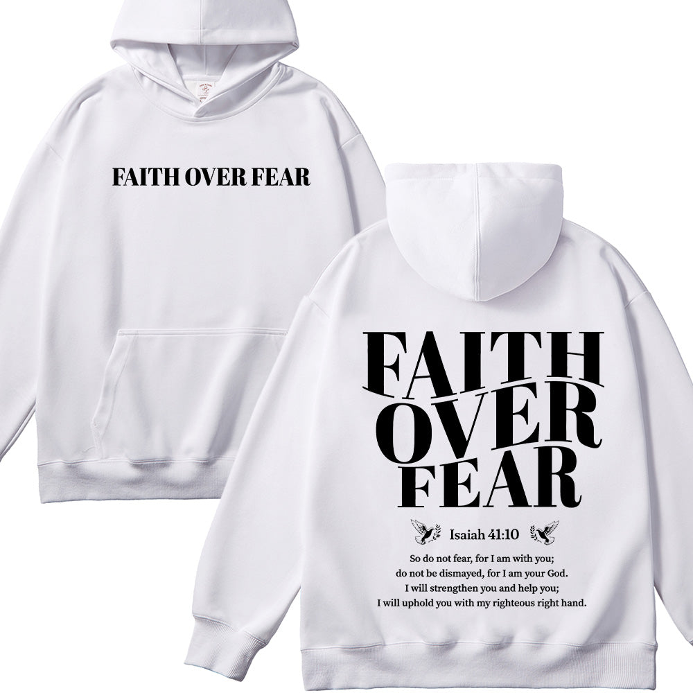 Faith Over Fear Unisex Cotton Hoodie