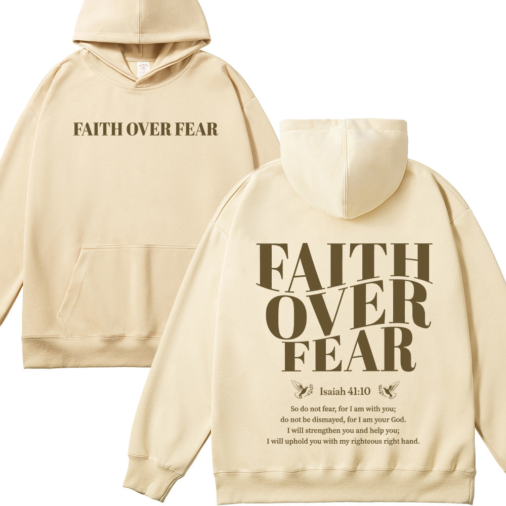 Faith Over Fear Unisex Cotton Hoodie