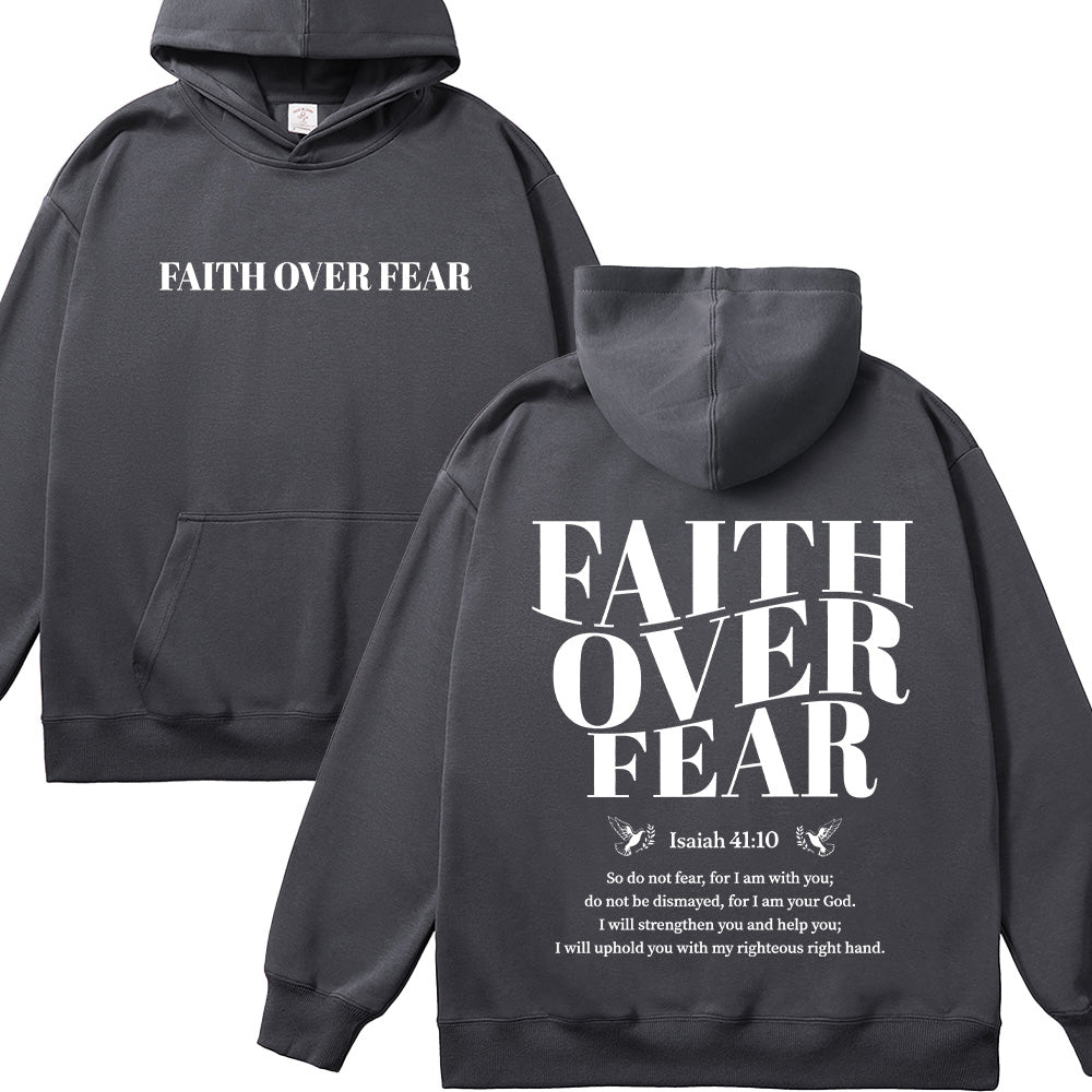 Faith Over Fear Unisex Cotton Hoodie