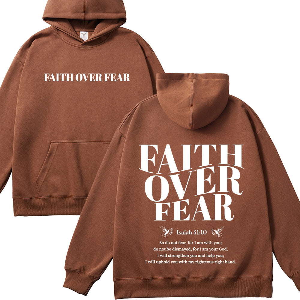 Faith Over Fear Unisex Cotton Hoodie