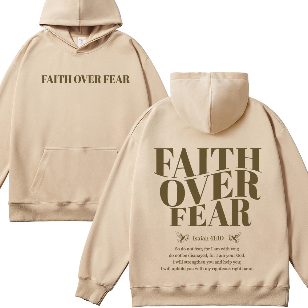 Faith Over Fear Unisex Cotton Hoodie