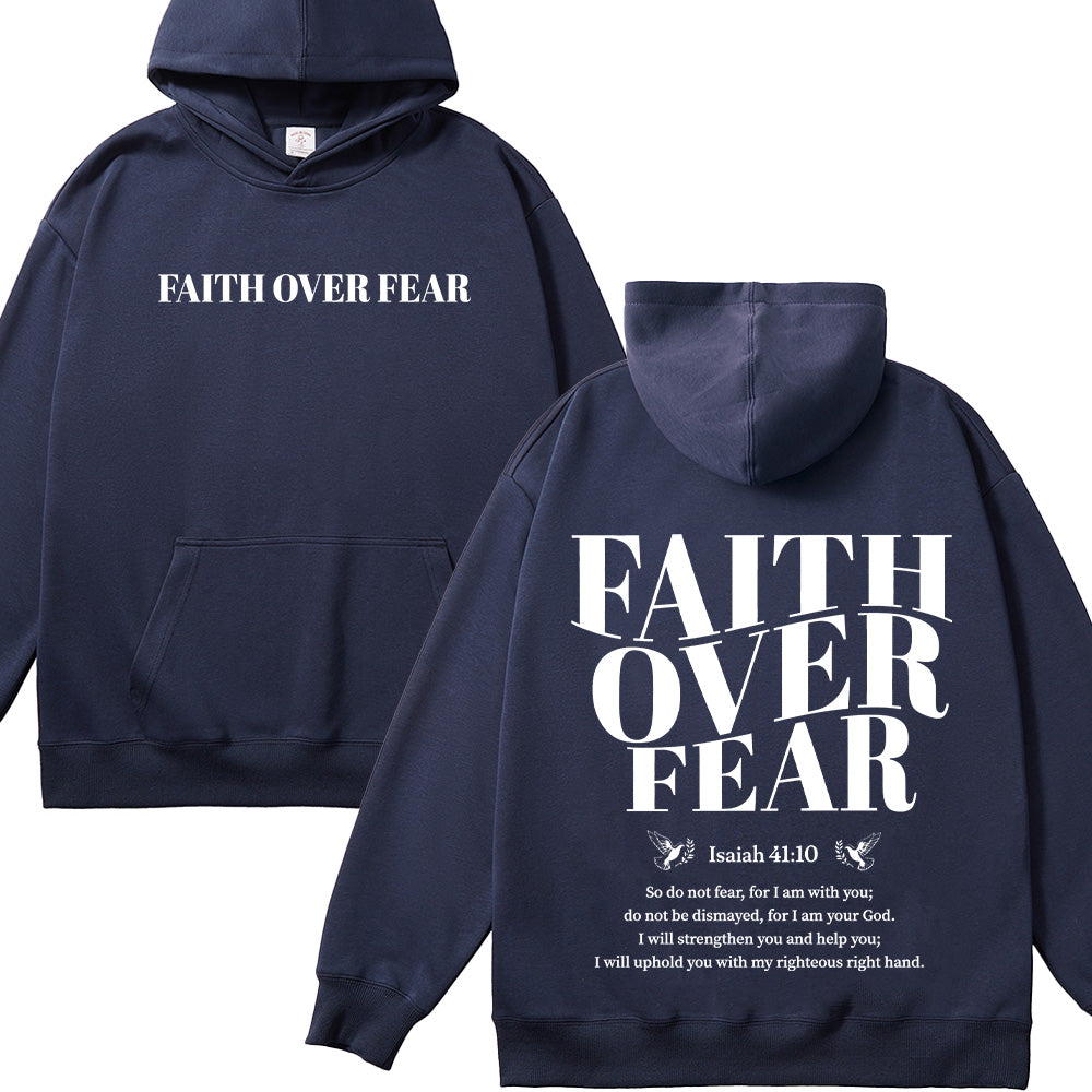 Faith Over Fear Unisex Cotton Hoodie