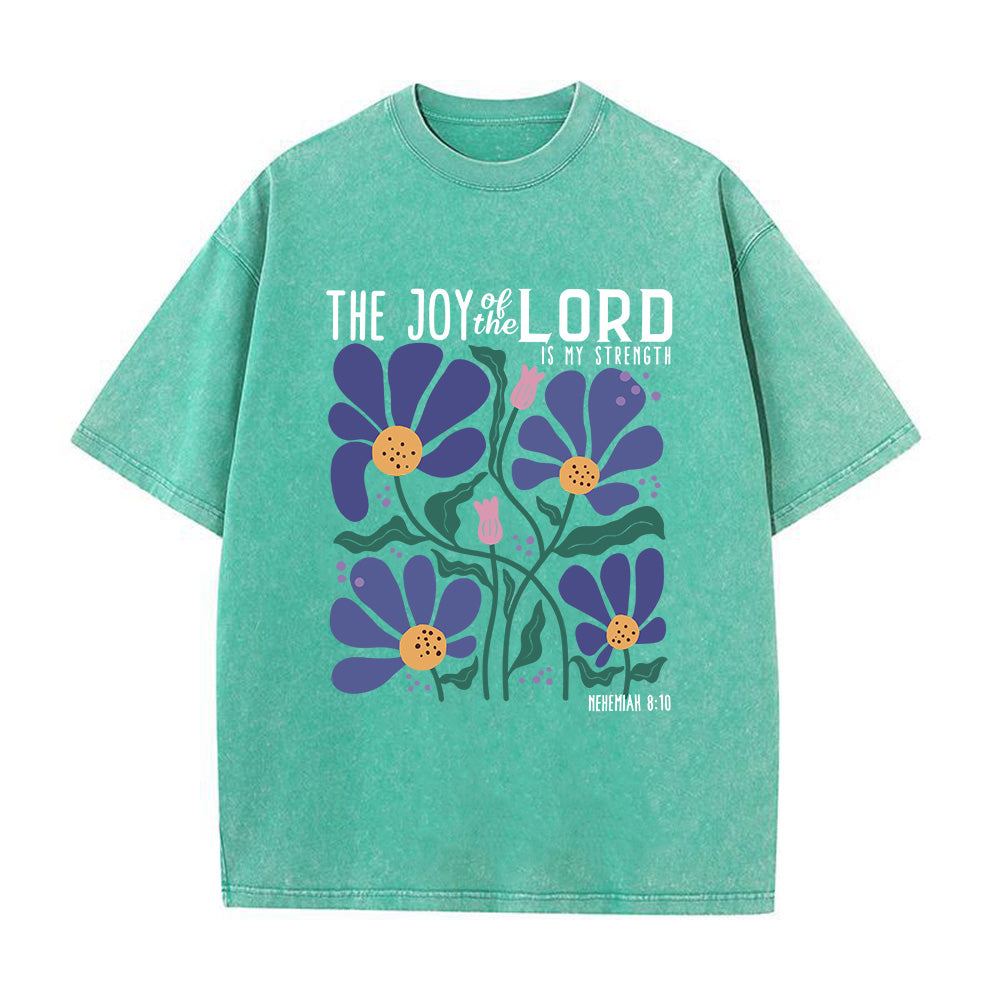 Joy of The Lord Christian Unisex Washed T-Shirt