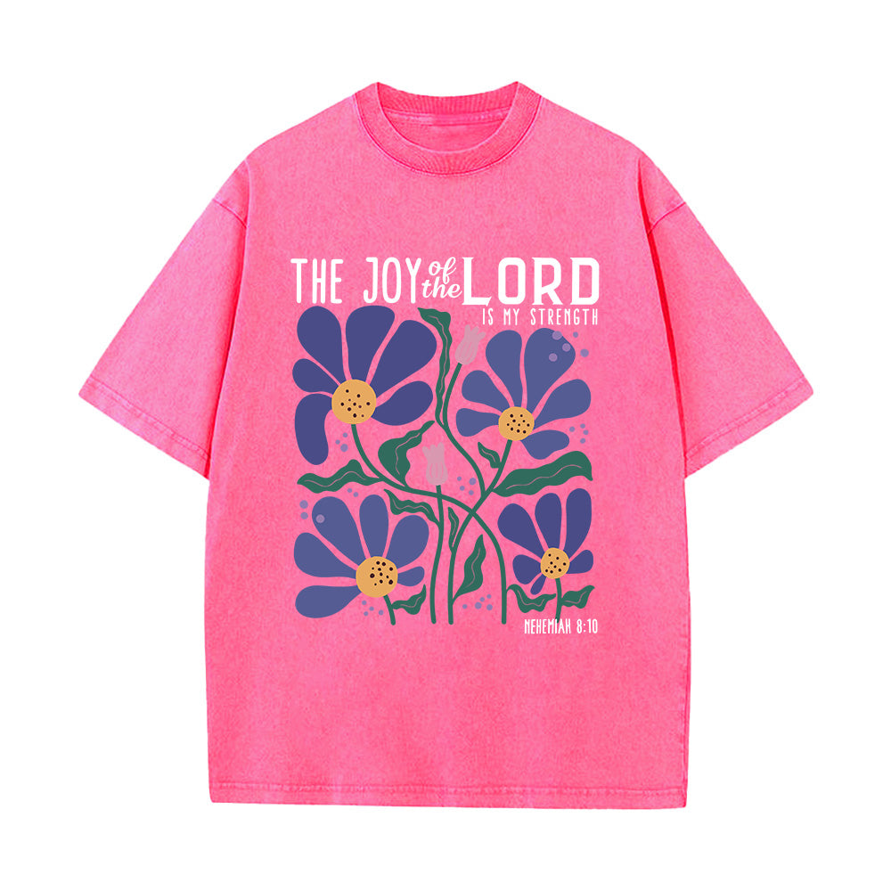 Joy of The Lord Christian Unisex Washed T-Shirt