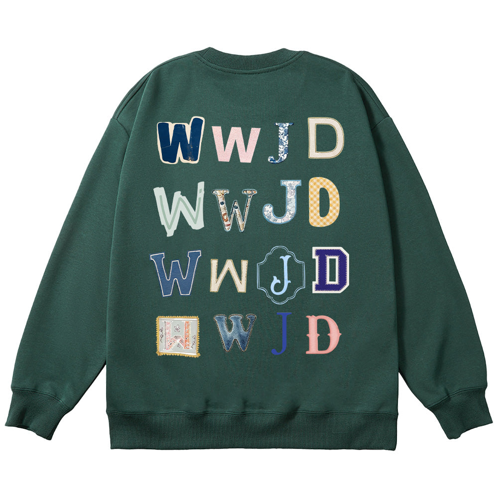 What Would Jesus Do Christian Unisex Cotton Sweatshirt