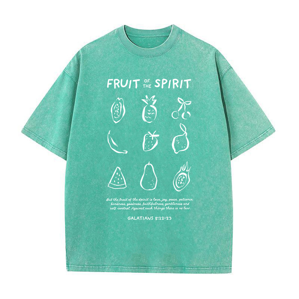 Fruit of the Spirit Christian Unisex Washed T-Shirt