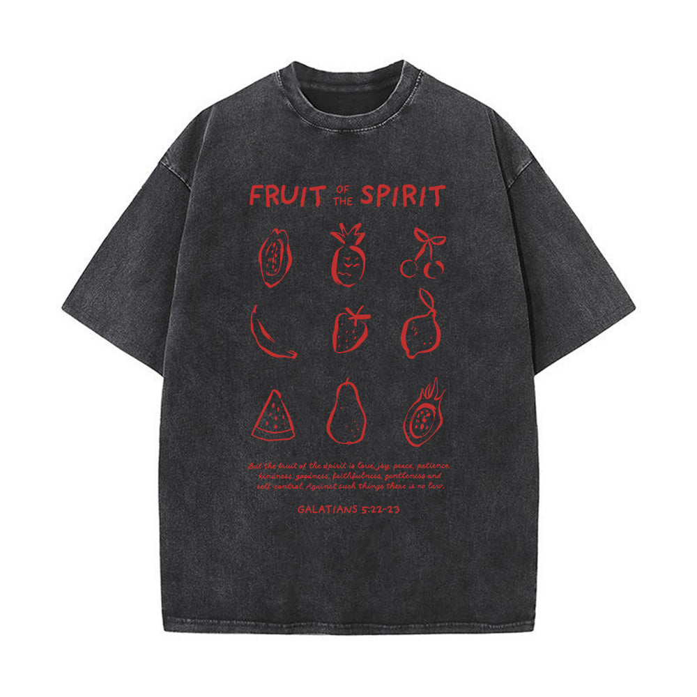 Fruit of the Spirit Christian Unisex Washed T-Shirt