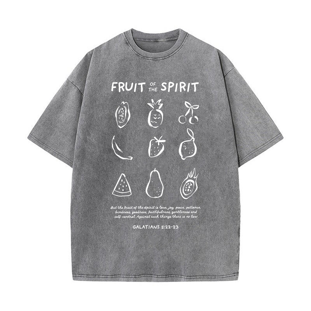 Fruit of the Spirit Christian Unisex Washed T-Shirt