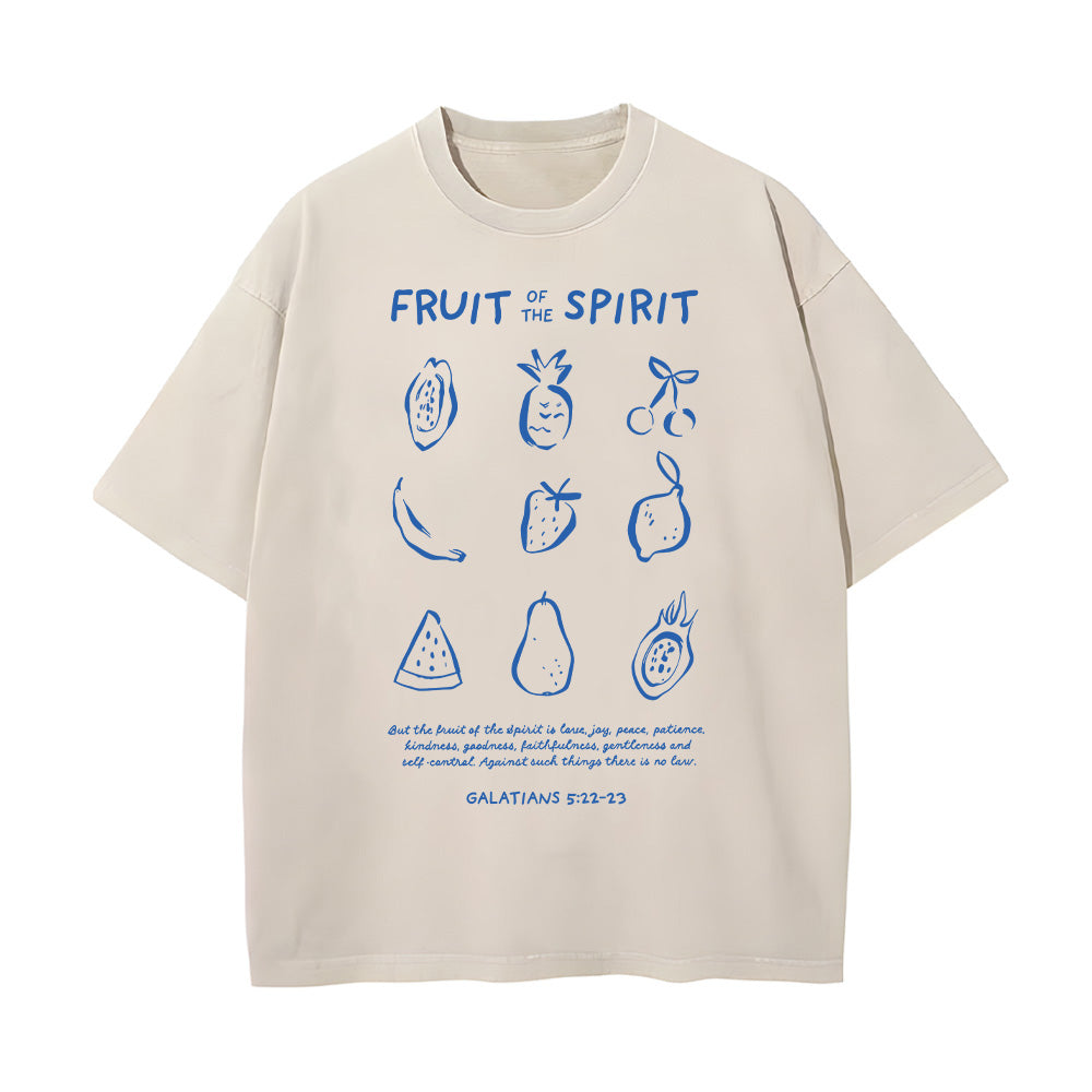Fruit of the Spirit Christian Unisex Washed T-Shirt