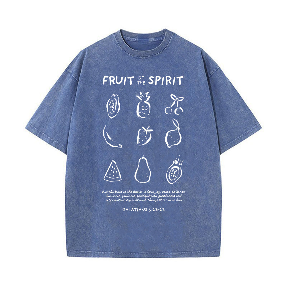 Fruit of the Spirit Christian Unisex Washed T-Shirt