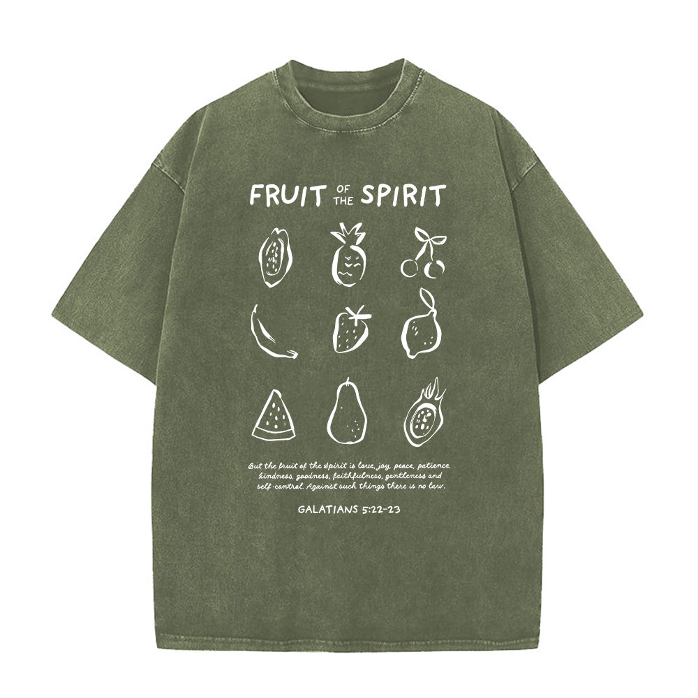 Fruit of the Spirit Christian Unisex Washed T-Shirt