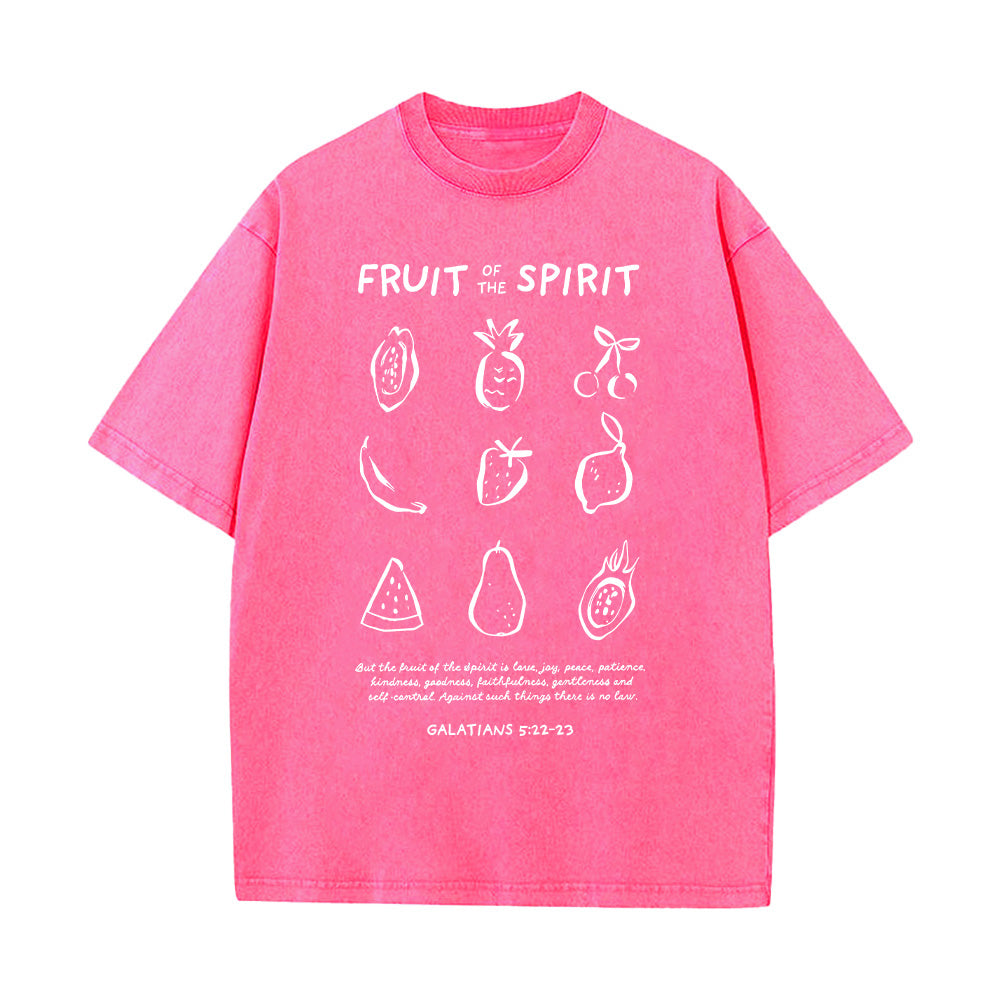 Fruit of the Spirit Christian Unisex Washed T-Shirt