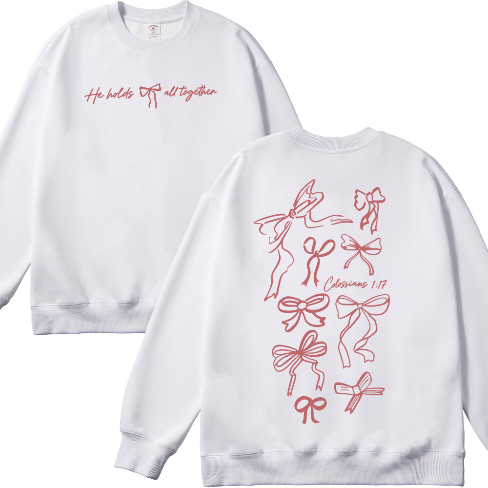 He Holds All Together Unisex Cotton Sweatshirt