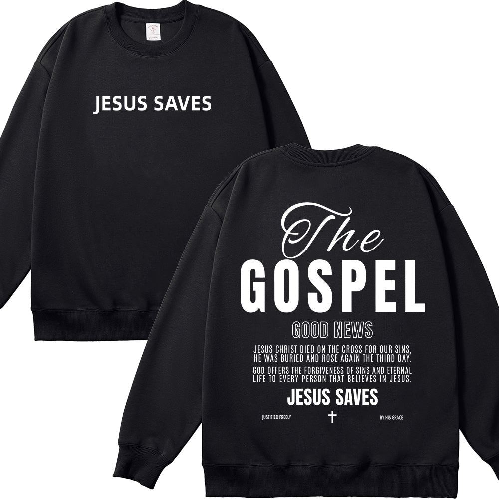 The Gospel Good News Christian Unisex Cotton Sweatshirt