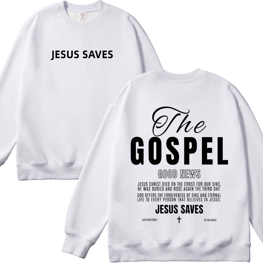 The Gospel Good News Christian Unisex Cotton Sweatshirt