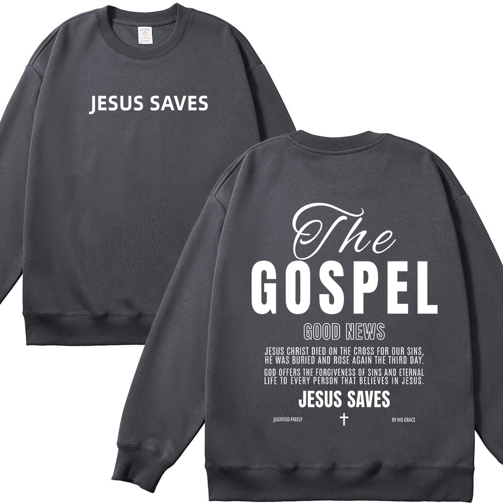 The Gospel Good News Christian Unisex Cotton Sweatshirt