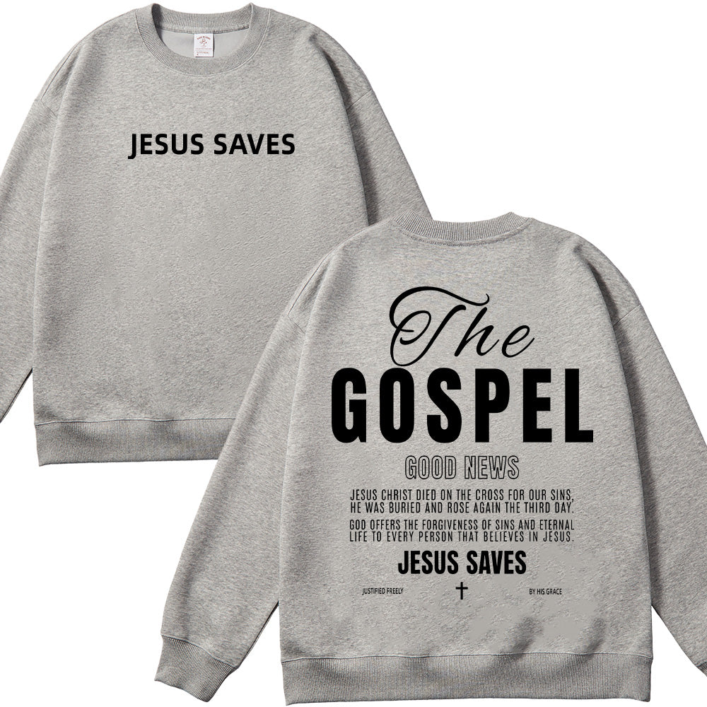 The Gospel Good News Christian Unisex Cotton Sweatshirt