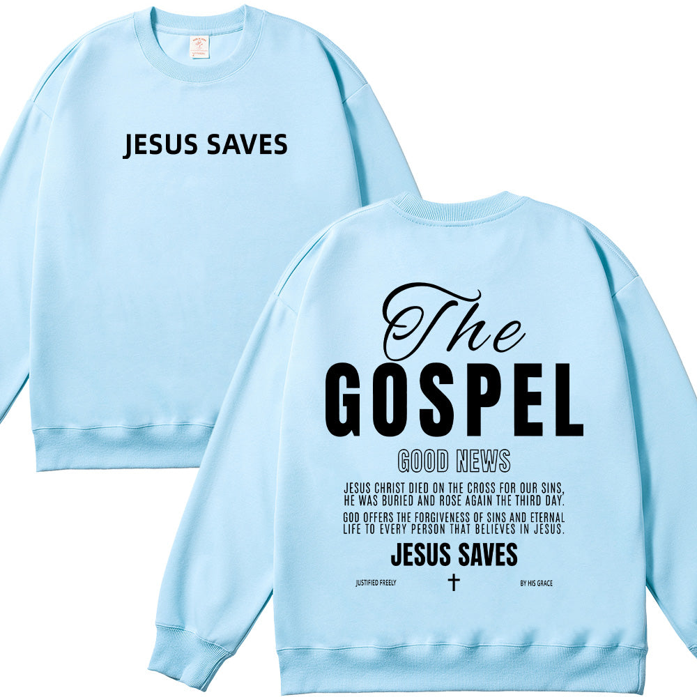 The Gospel Good News Christian Unisex Cotton Sweatshirt