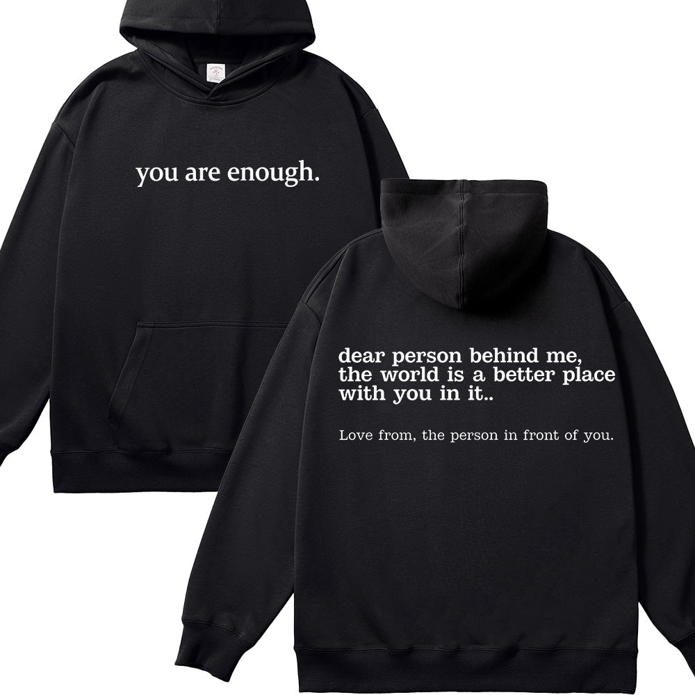 You Are Enough Christian Unisex Cotton Hoodie