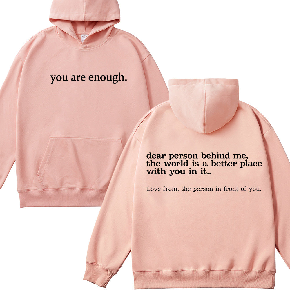 You Are Enough Christian Unisex Cotton Hoodie