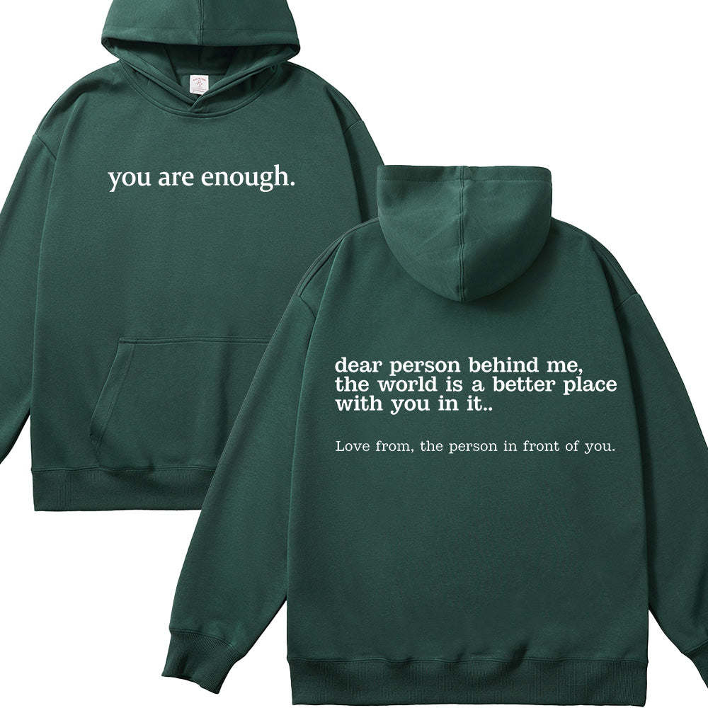 You Are Enough Christian Unisex Cotton Hoodie