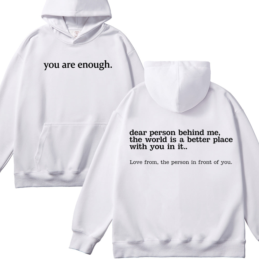 You Are Enough Christian Unisex Cotton Hoodie