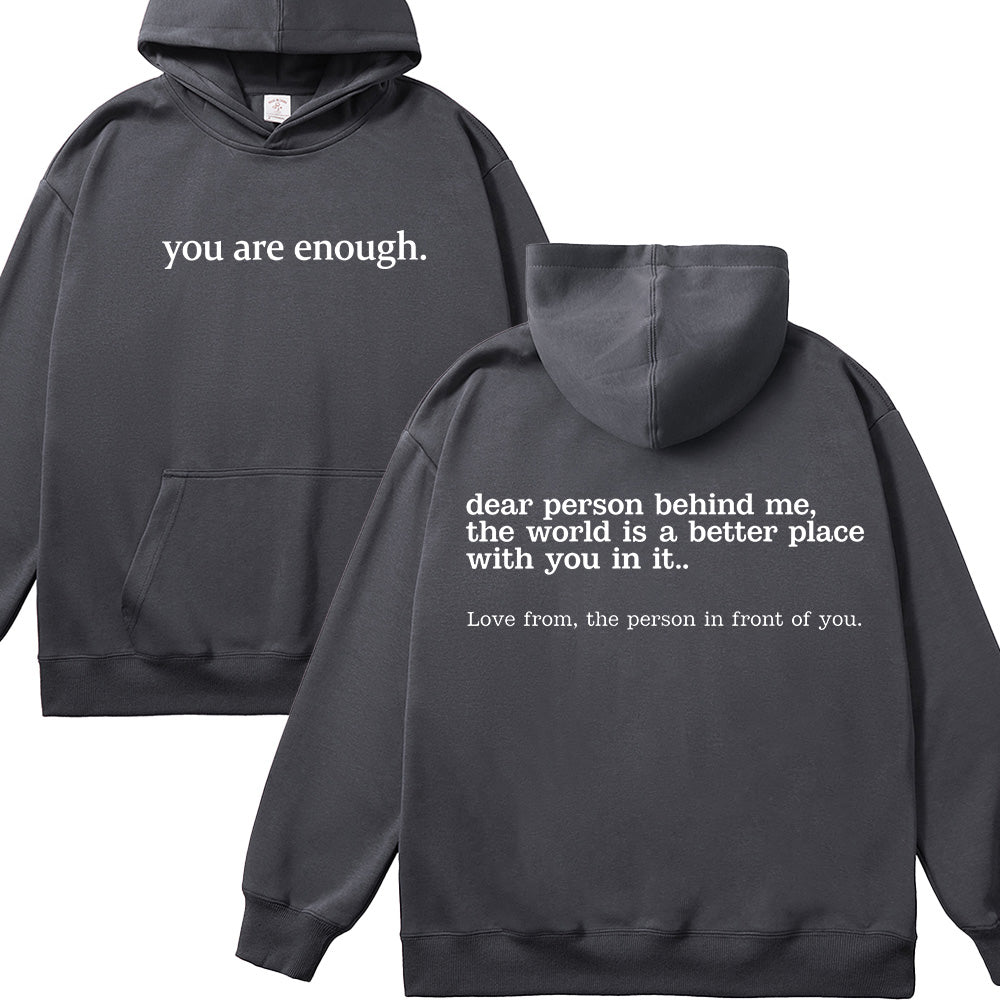 You Are Enough Christian Unisex Cotton Hoodie