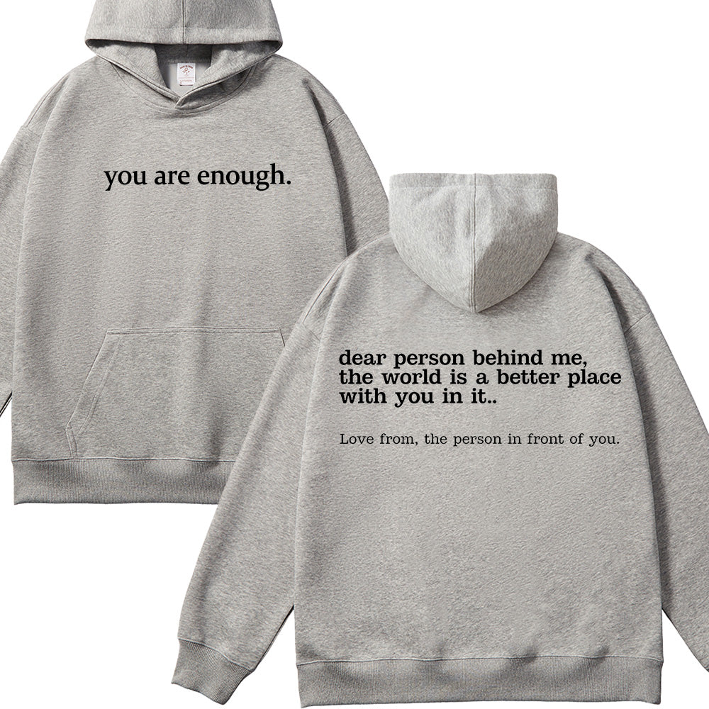 You Are Enough Christian Unisex Cotton Hoodie