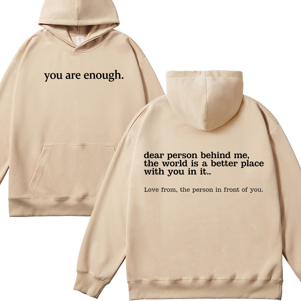 You Are Enough Christian Unisex Cotton Hoodie