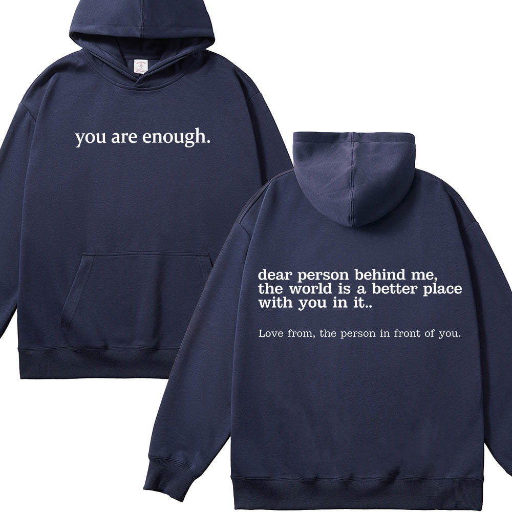 You Are Enough Christian Unisex Cotton Hoodie