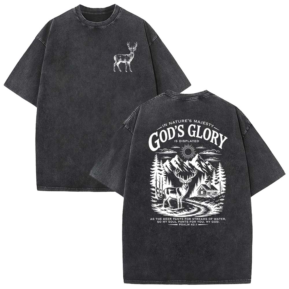 God's Glory Christian Unisex Washed T-shirt