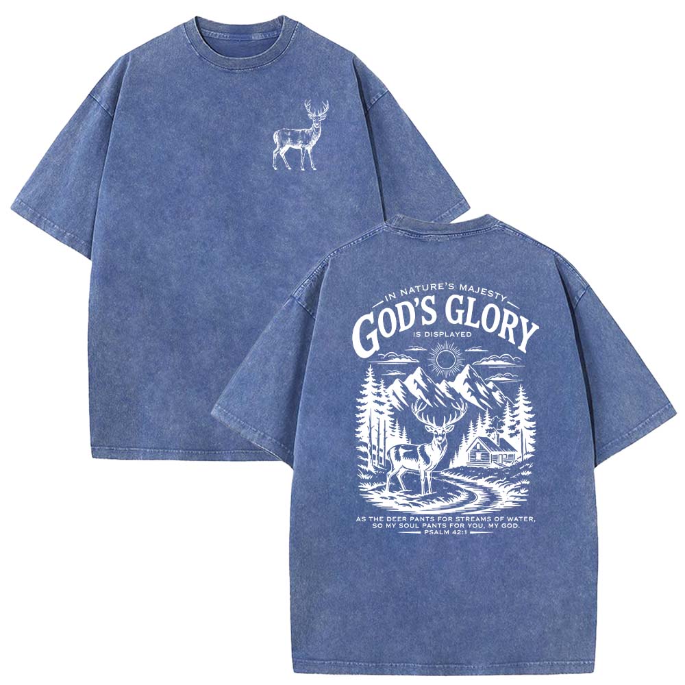 God's Glory Christian Unisex Washed T-shirt