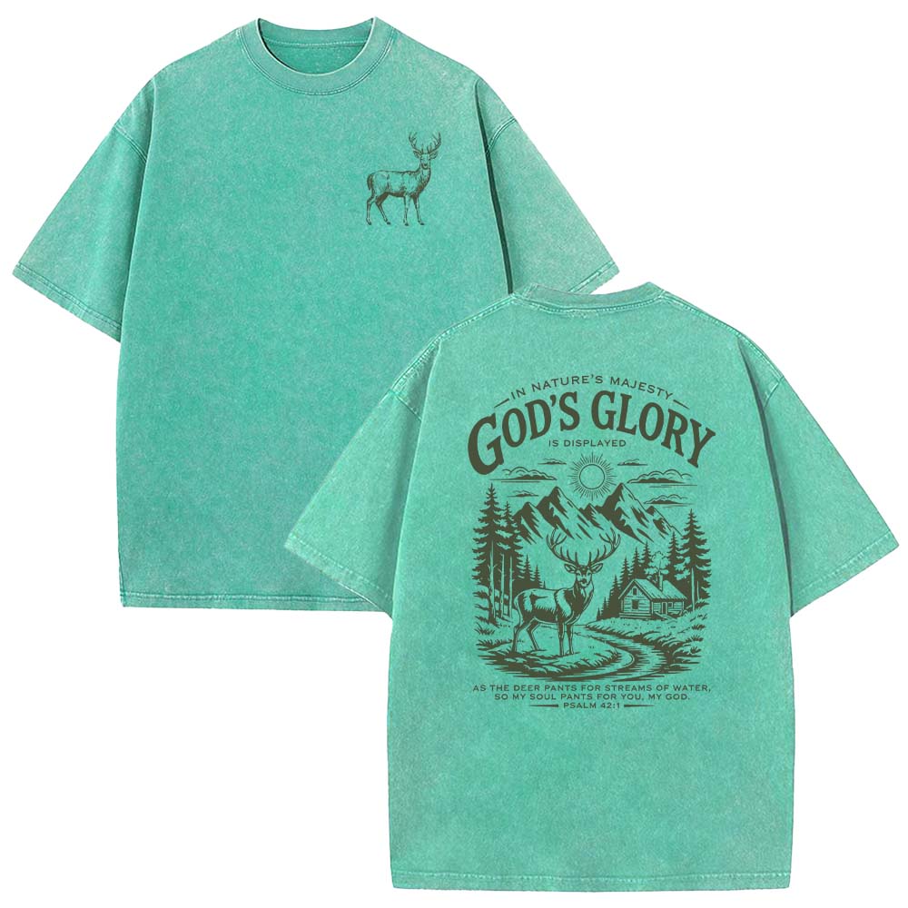 God's Glory Christian Unisex Washed T-shirt