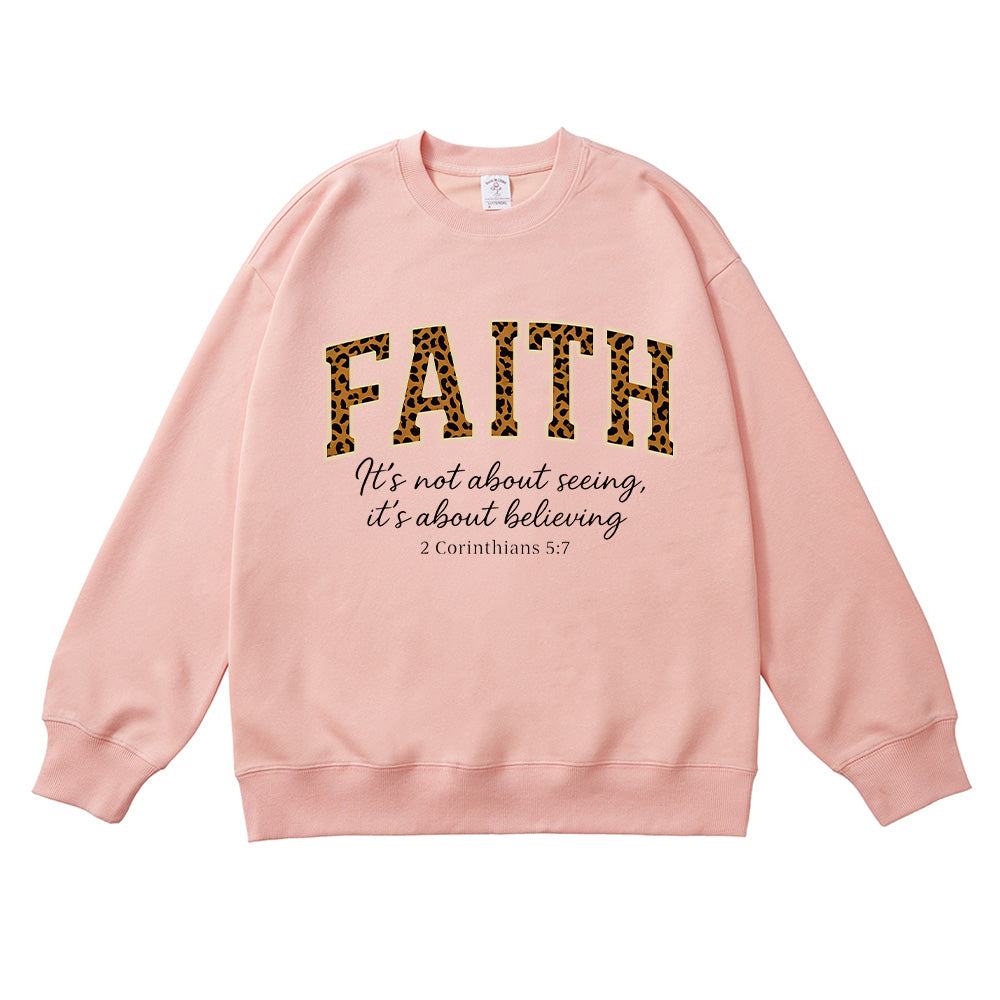 Faith Bible Verse Unisex Cotton Sweatshirt