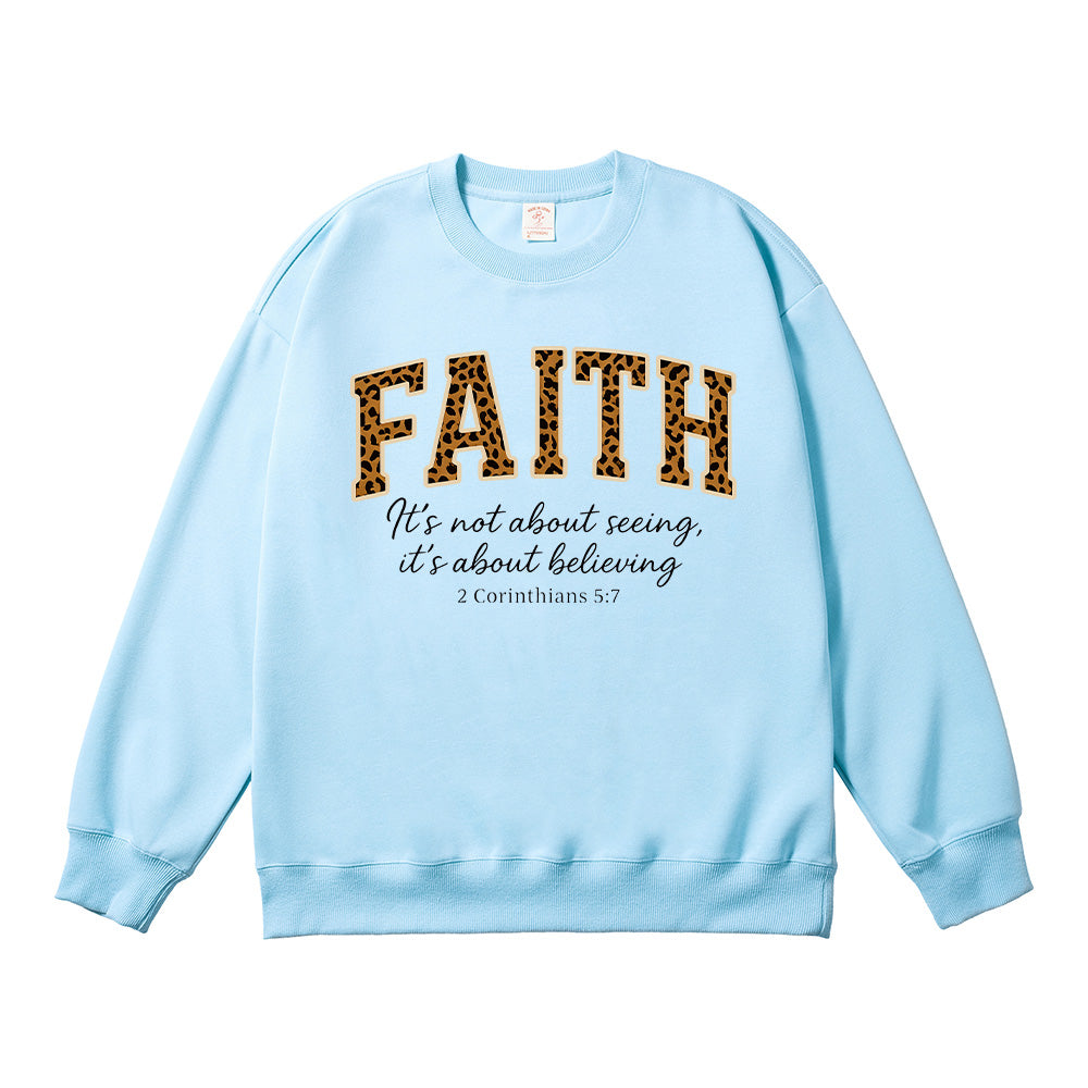 Faith Bible Verse Unisex Cotton Sweatshirt