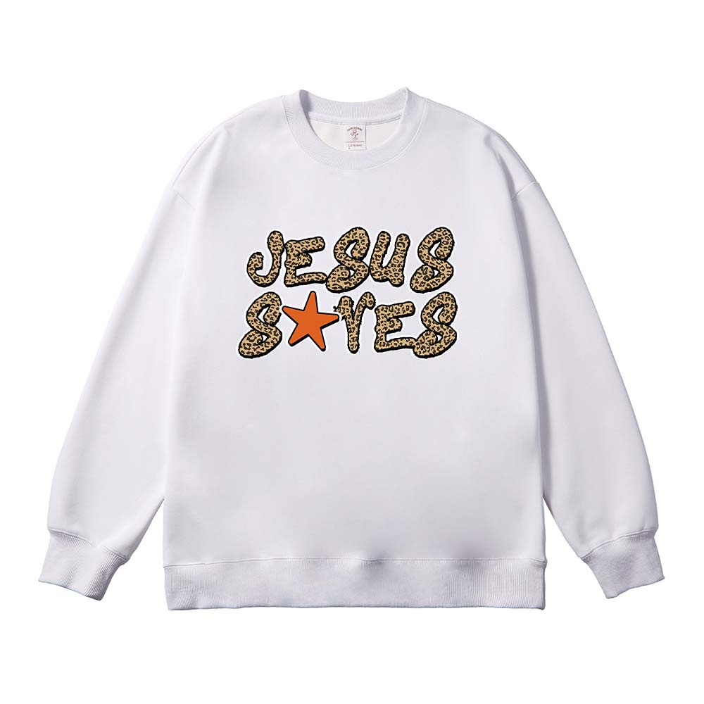 Jesus Saves Christian Unisex Cotton Sweatshirt