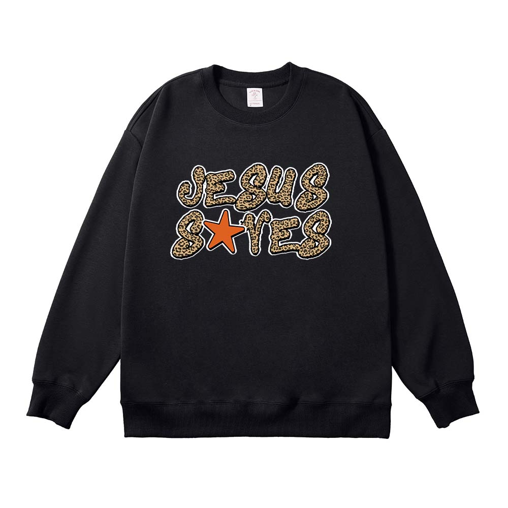 Jesus Saves Christian Unisex Cotton Sweatshirt