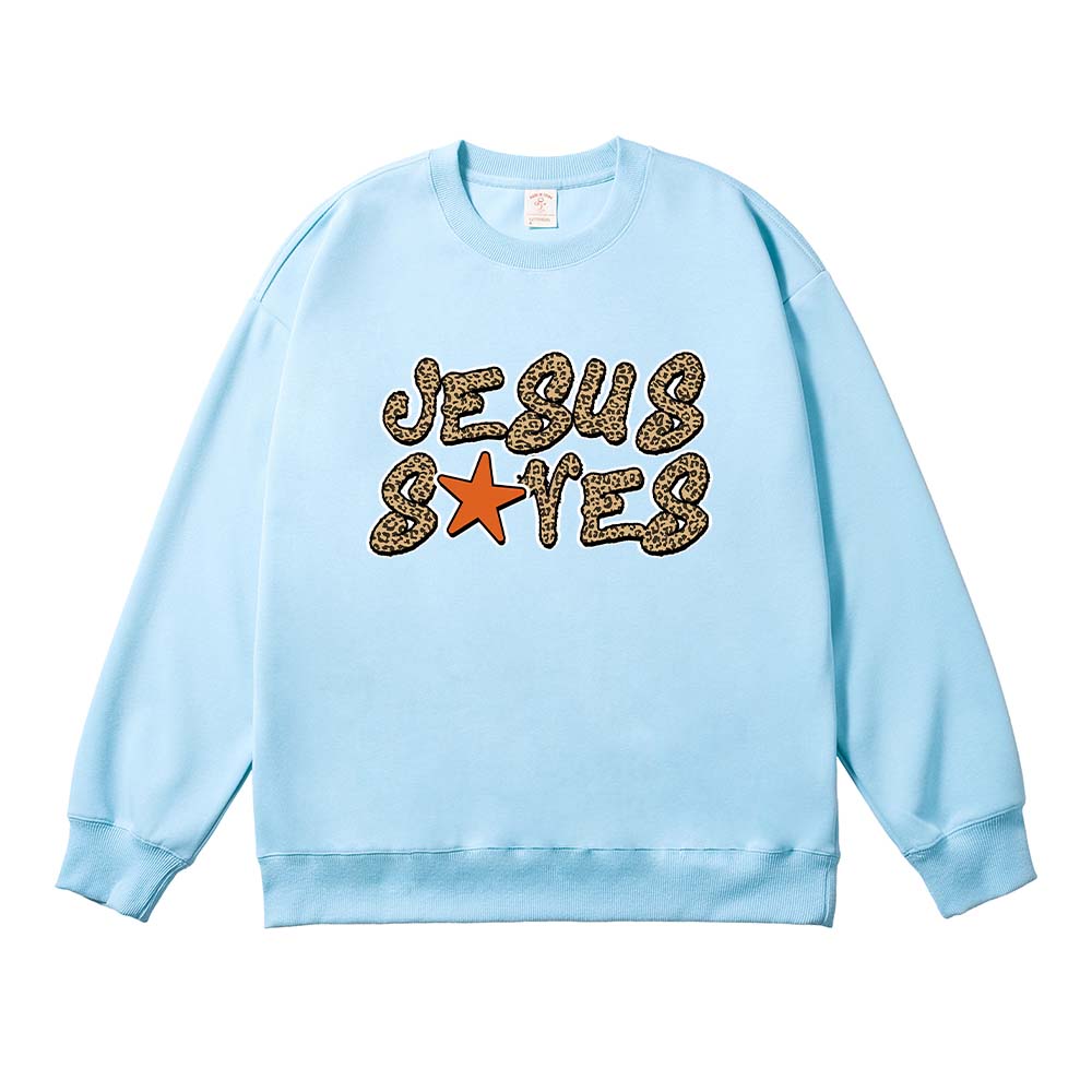 Jesus Saves Christian Unisex Cotton Sweatshirt