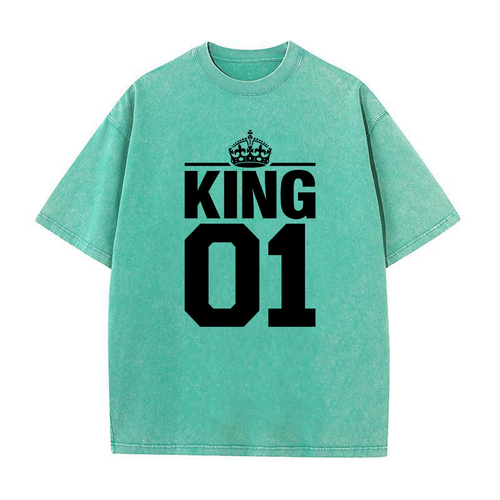 King 01 Christian Unisex Washed T-Shirt